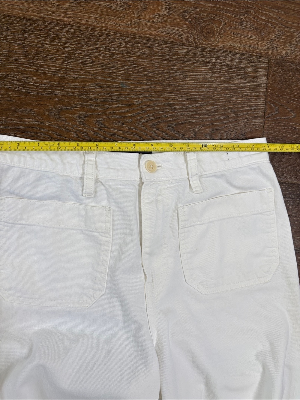 J.Crew Point Sur High-Rise Wide-Leg Crop Jeans in White Size 29 - Picture 6 of 9